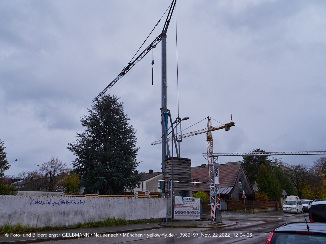 22.11.2022 - Neubau eines Mehrfamilienhause in der Niederalmstraße 16 in Neuperlach-Trudering